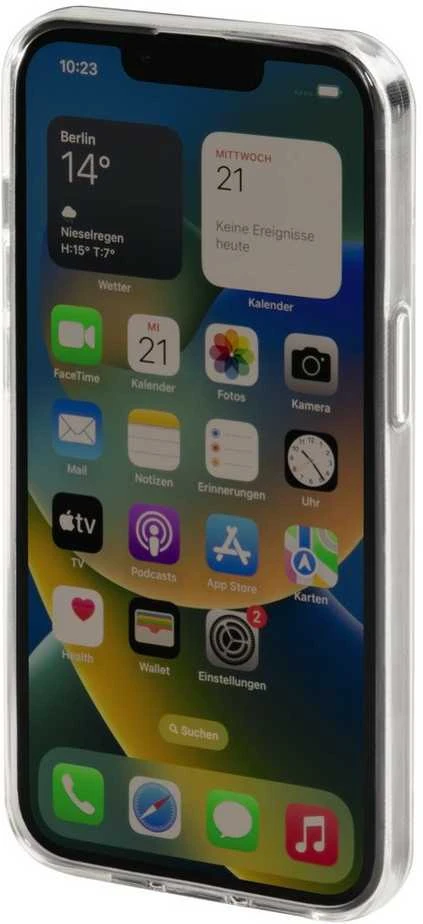 Dėklas Hama 00215534 iPhone 14 Plus permatomas skaidrus dangtelis