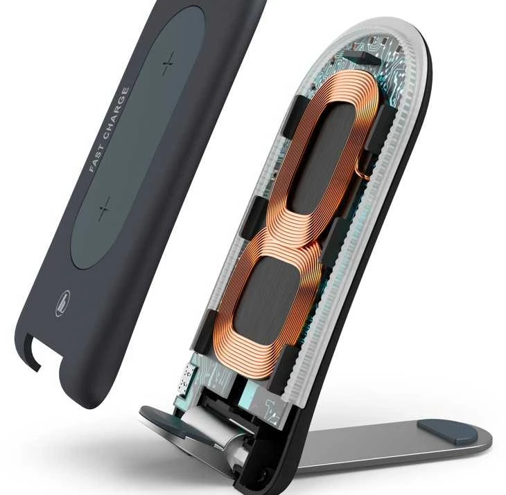 HAMA INDUKCINIS Įkroviklis QI-FC 15S 15W / USB-C + Įkroviklis QC 3.0 Juodas