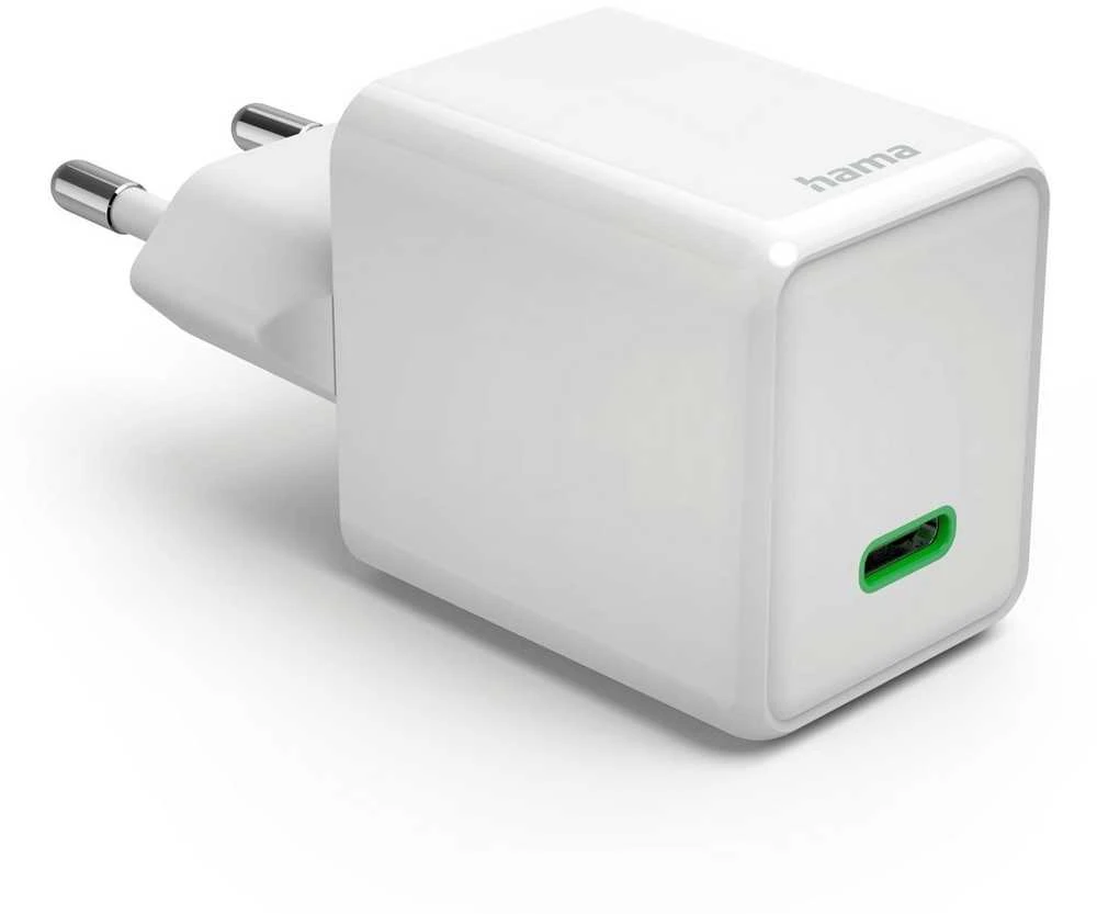 Hama supermini 45W GaN PD/QC 1x USB-C balta