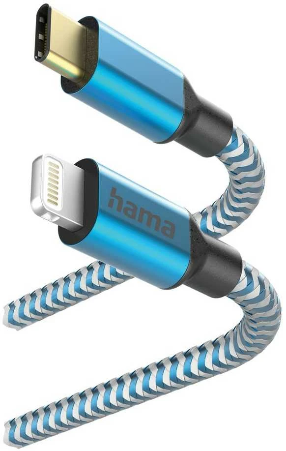 Hama Reflected USB-C - Lightning, 1,5m, mėlyna