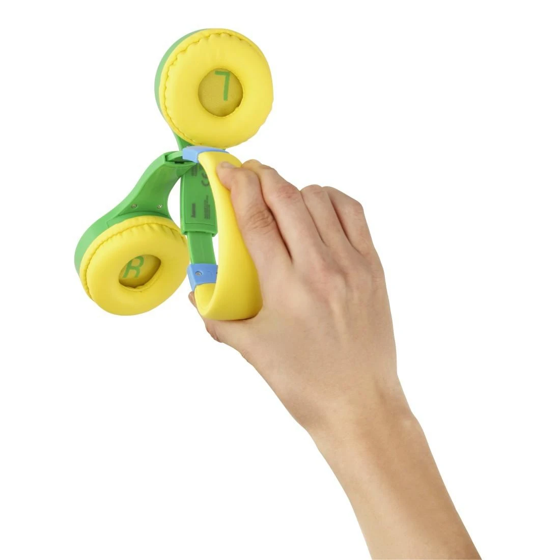 Ausinės Hama Kids Guard zielono-geltona