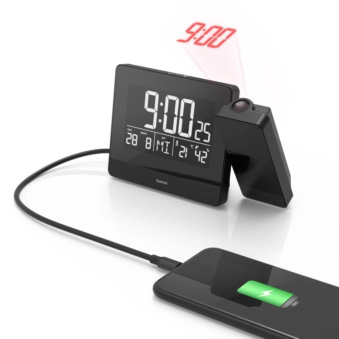 Hama Plus Charge žadintuvas su projektoriumi