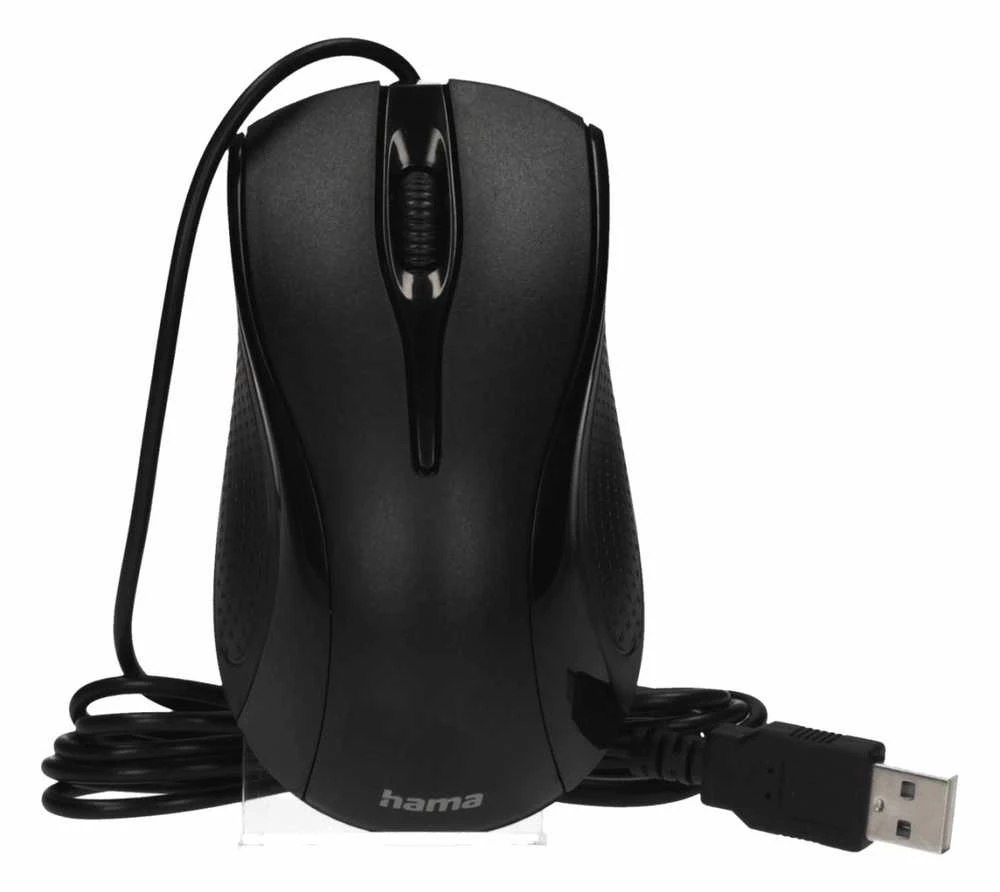 HAMA MC-200 Optinė 3-Button Pelė Cabled juodas
