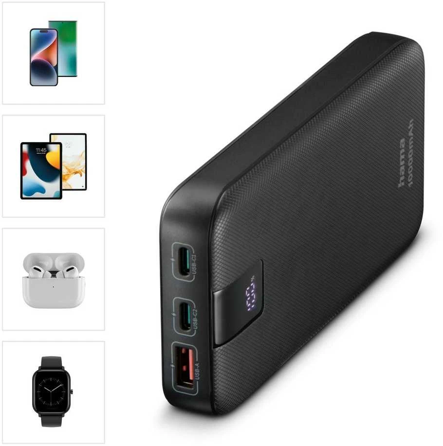 Carruzzo Hama Power Pack PD 10 10000 mAh antracitas