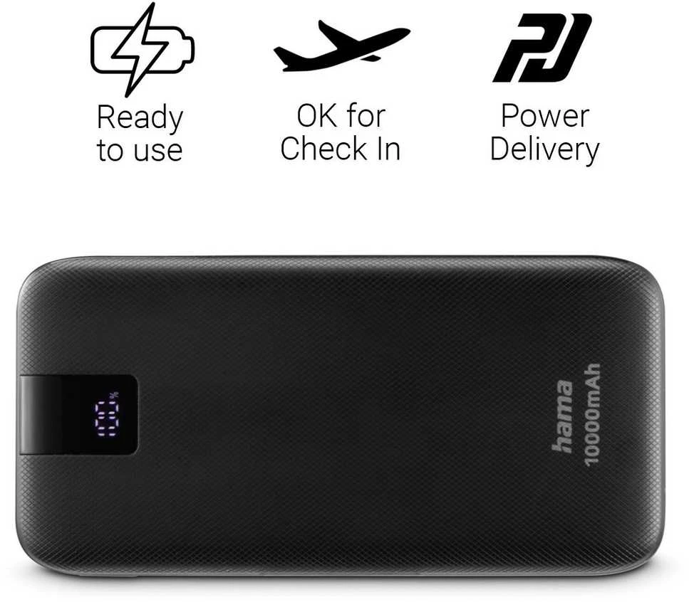 Carruzzo Hama Power Pack PD 10 10000 mAh antracitas