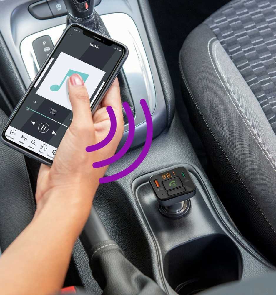 Hama FM SIŲSTUVAS SU „BLUETOOTH“, LAISVŲ RANKŲ FUNKCIJA IR USB-A, USB-C PD 20 W ĮKROVIKLIU