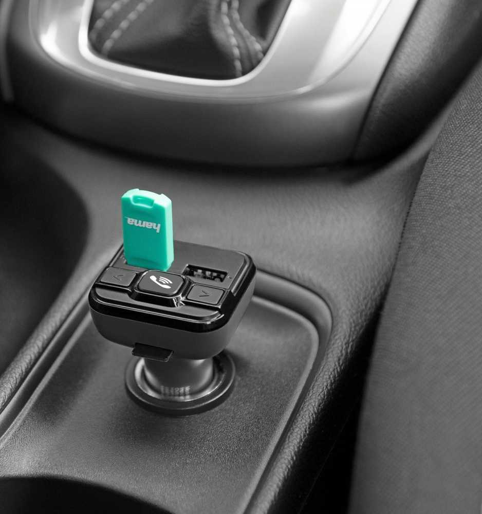 Hama FM SIŲSTUVAS SU „BLUETOOTH“, LAISVŲ RANKŲ FUNKCIJA IR USB ĮKROVIKLIU – A18W