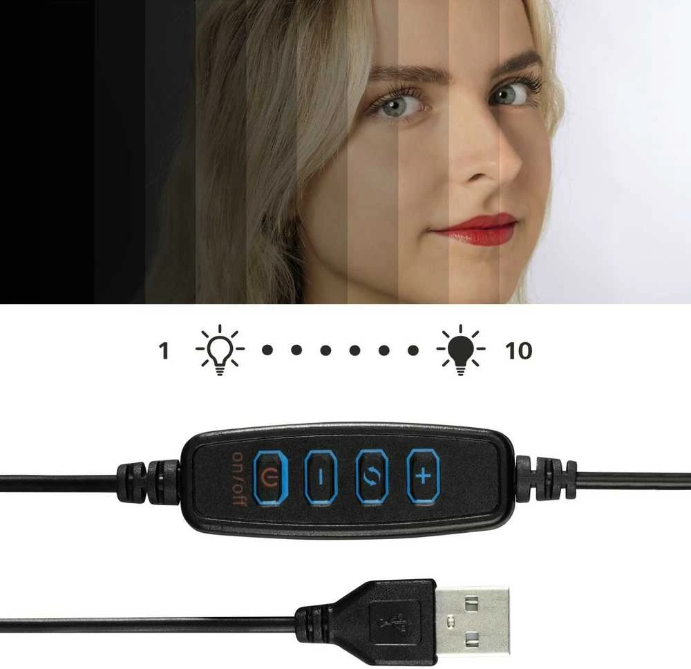 Hama žiedinis šviestuvas su mini stovu SPOTLIGHT SMART 80