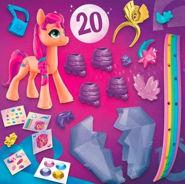 Hasbro My Little Pony figūrėlė Sunny Starscout Crystal Adventure aksesuarai ZA5476