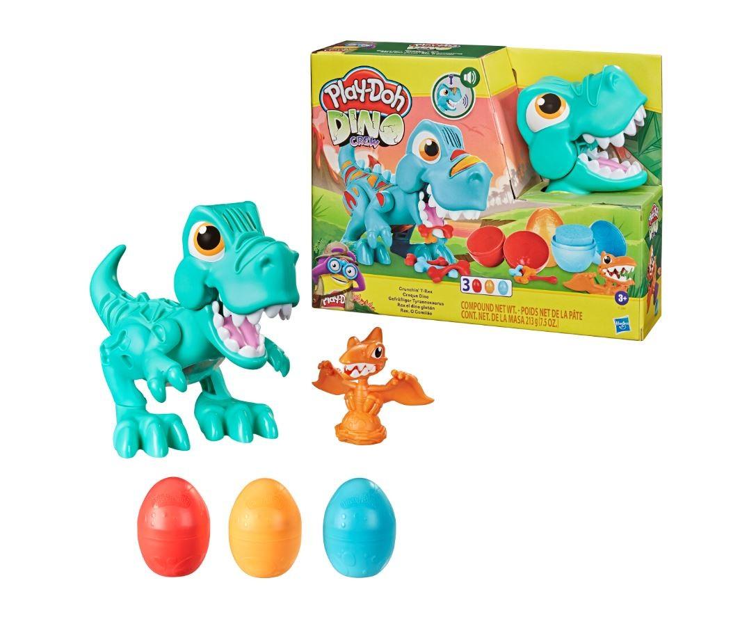 Hasbro Play-Doh plastelinas, valgantis dinozauras (F1504)
