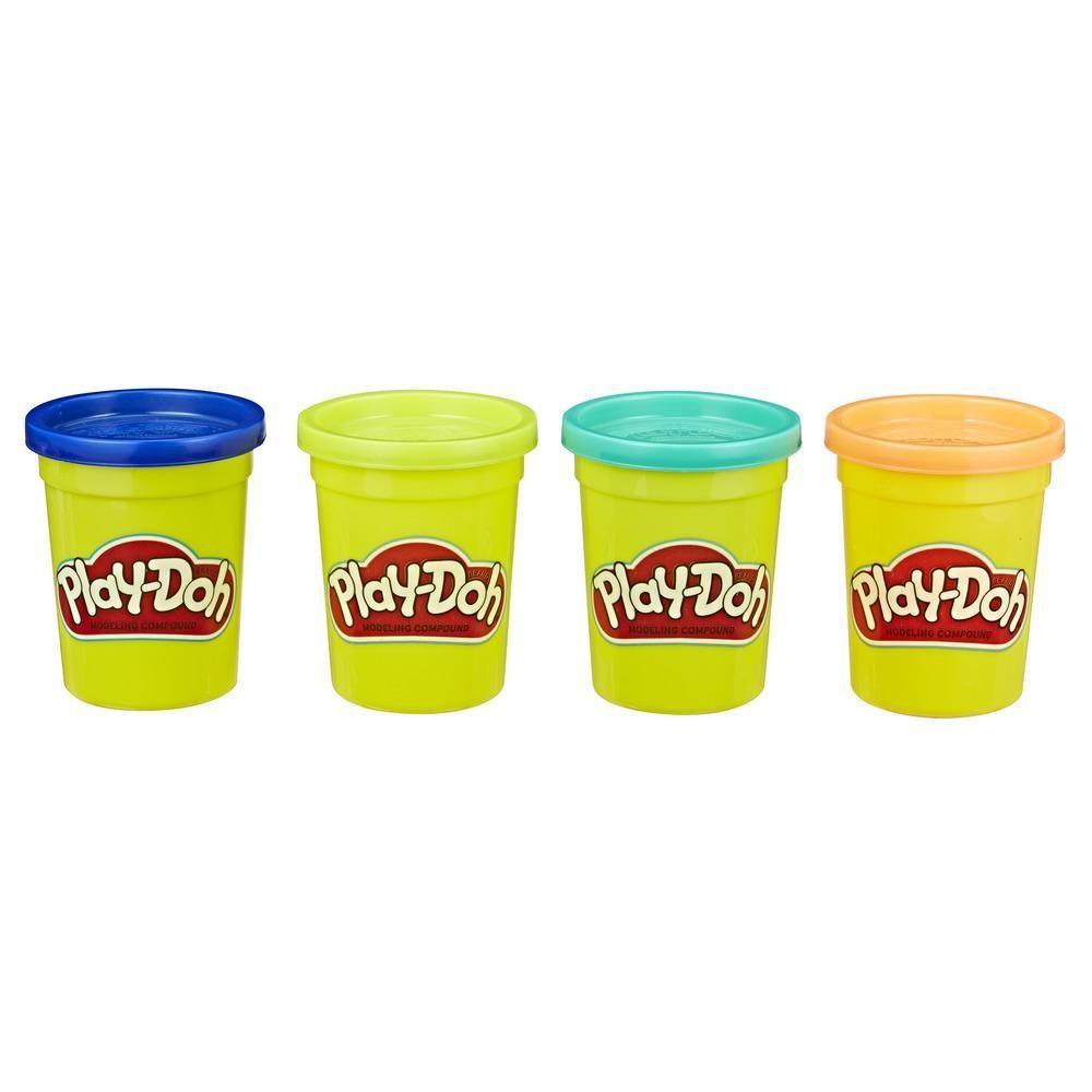 „Play-doh“ vamzdis 4 pakuotės laukinės spalvos