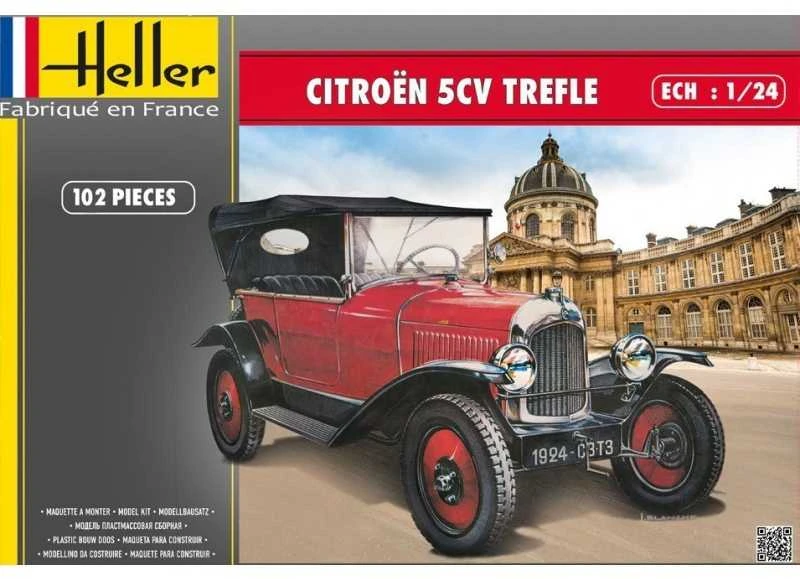 Heller Citroën 5CV Trèfle 1/24 plastikinis surinkimo rinkinys 80702