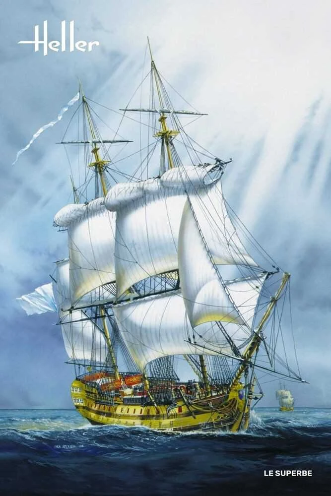 Heller Le Superbe burlaivio modelis 1/150 mastelis