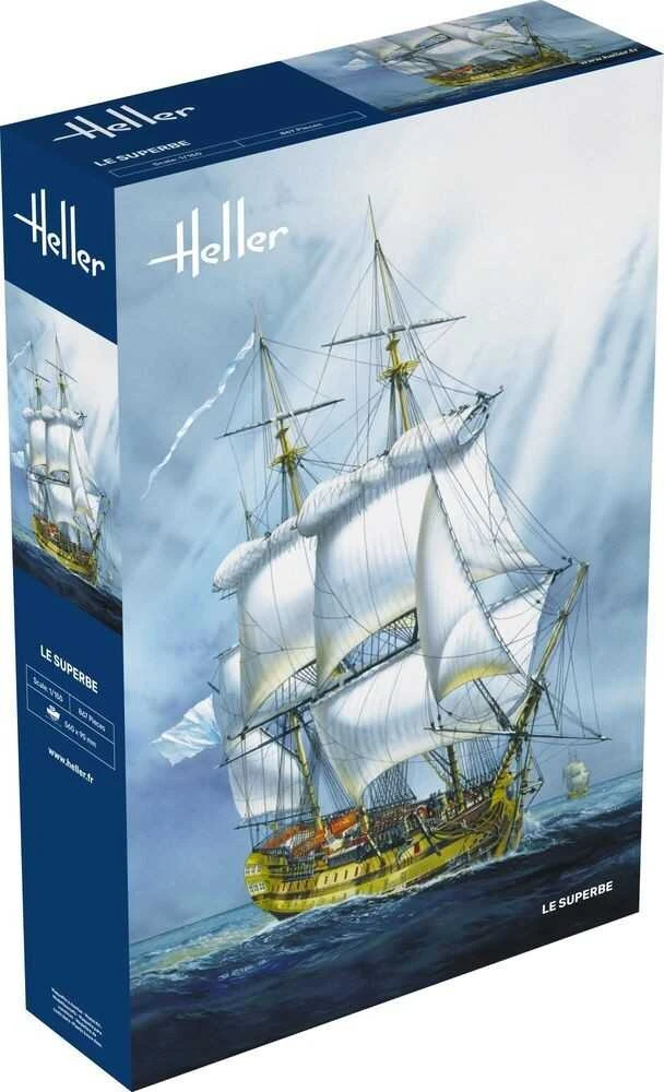 Heller Le Superbe burlaivio modelis 1/150 mastelis
