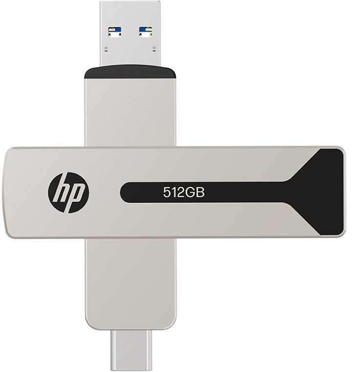 HP 512 GB USB-C/A 3.2 atmintinė