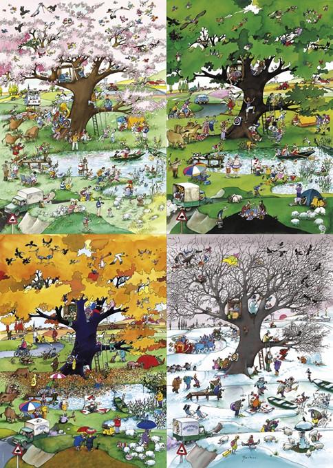 Dėlionė Heye Puzzle 2000 vienetų – keturi sezonai