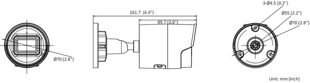 Hikvision | IP kamera | DS-2CD2043G2-IU | Kulka | 4 MP | 2,8 mm | Maitinimas per Ethernet (PoE) | IP67 | H.265+ | „MicroSD“ (512 GB)