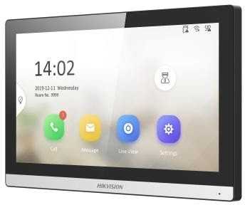 „Hikvision DS-KH6350-WTE1“ vaizdo domofonas, 17,8 cm (7"), juodos spalvos
