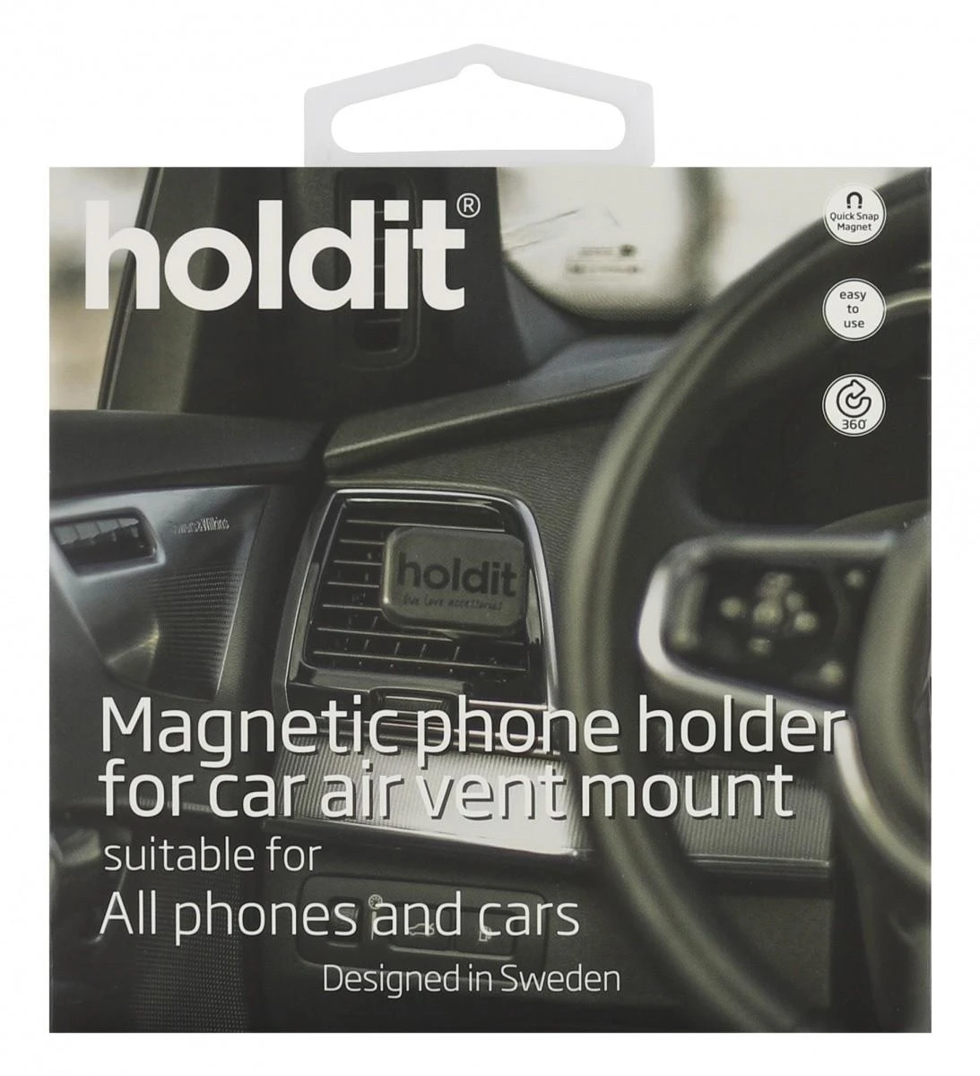 Holdit Magnetic automobilinis laikiklis Square 612681