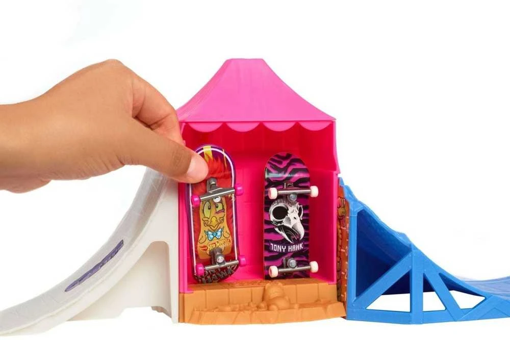 Žaislų rinkinys - Mattel Hot Wheels Riedlenčių pramogų parko nuolydžiai ir trasos