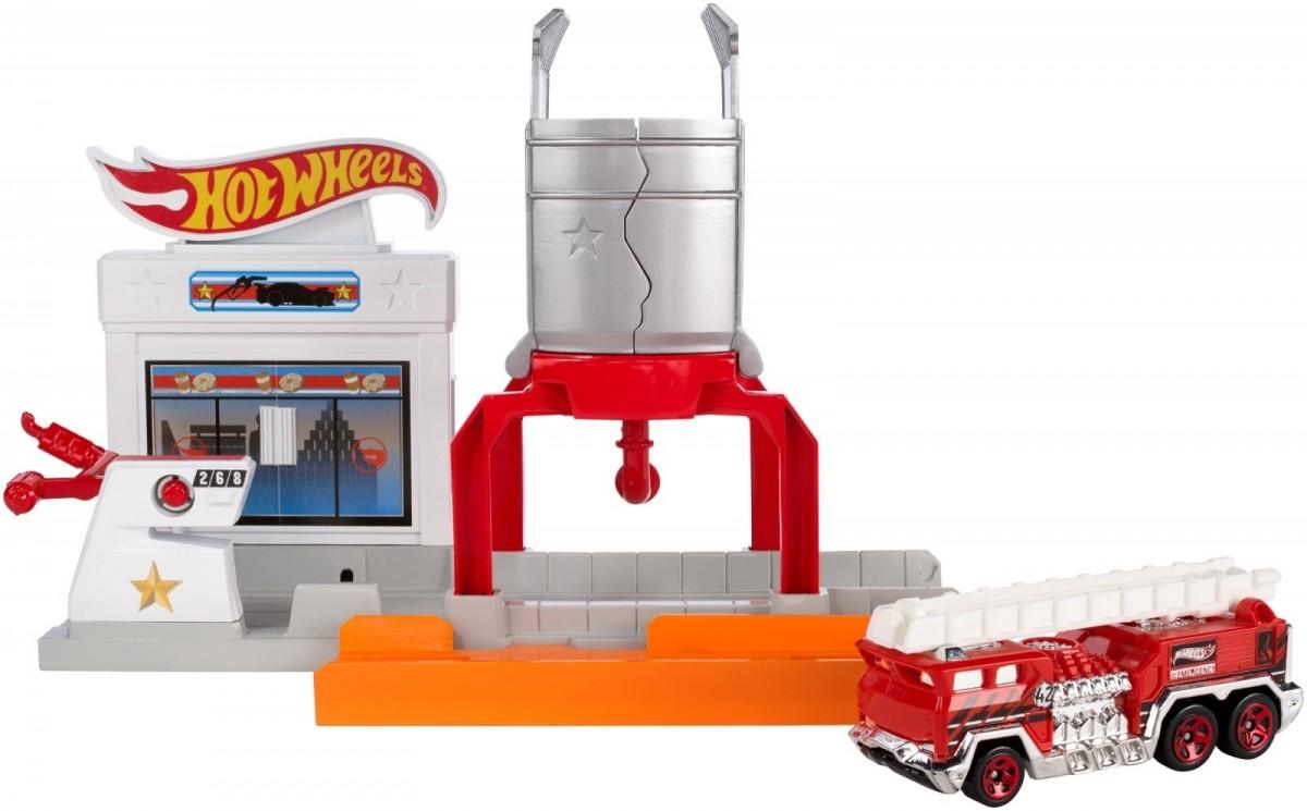 Mattel Žaislinis Hot Wheels automobilis gaisras stotyje FJN36