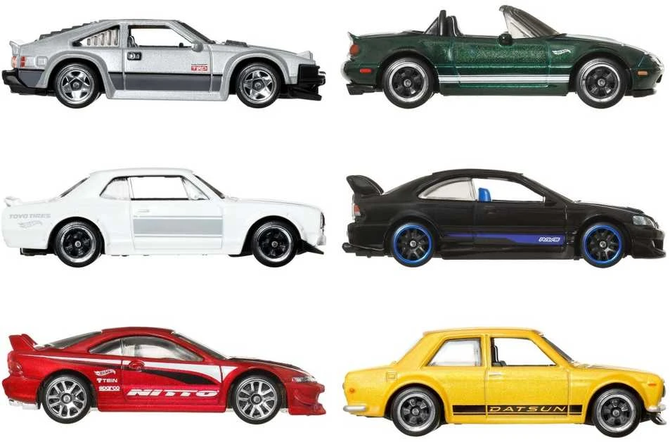 Mattel HOT WHEELS šešių japoniškų automodeliukų rinkinys (JBY77)
