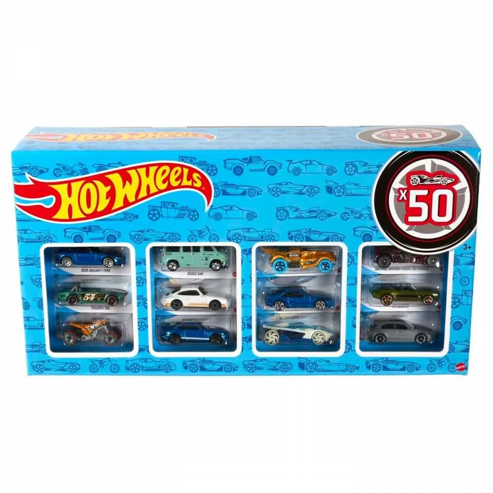 Mattel Žaislinių automobiliukų rinkinys Hot Wheels 50 vnt