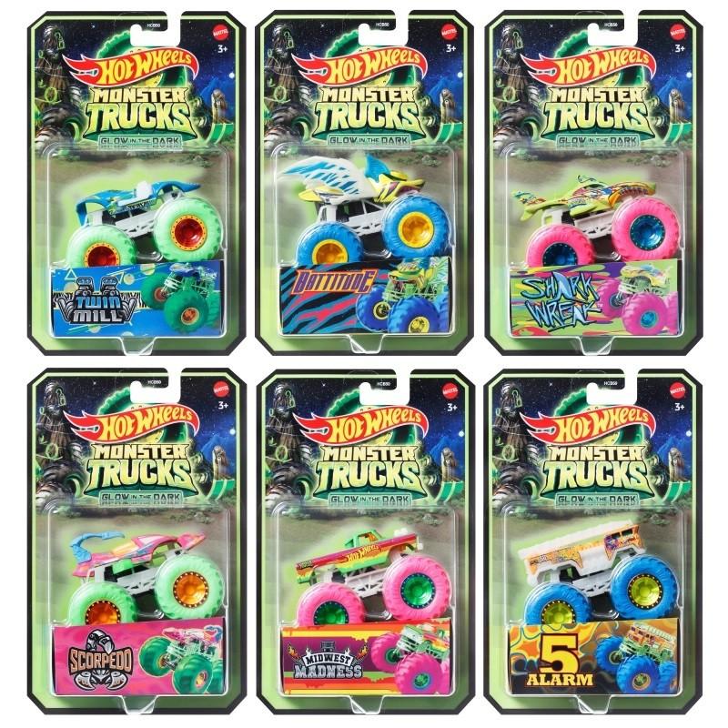 Mattel Hot Wheels džipas šviečiantis tamsoje