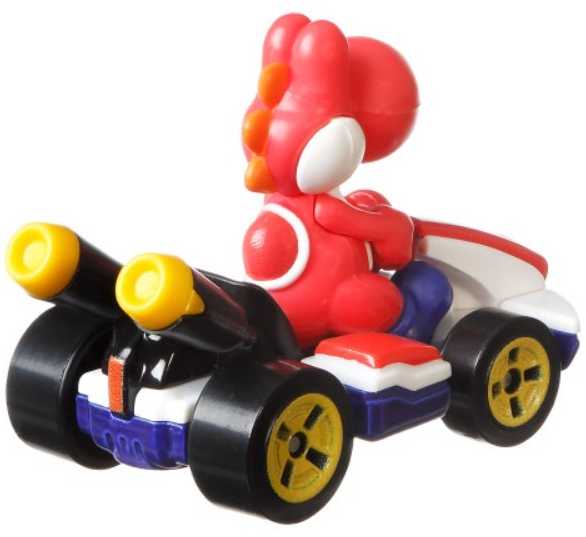 Hot Wheels Mario Kart Cat Raudona Yoshi