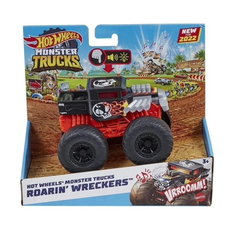 HOT WHEELS MONSTR TRUCK automobilis Roarin Wreckers Bone Shaker CU