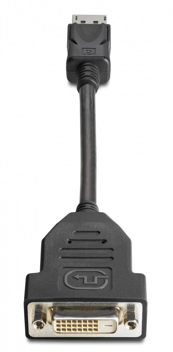 Hewlett Packard (HP) HP DisplayPort į DVI-D adapteris 1 x 20 kontaktų DisplayPort M 1 x 24 kontaktų DVI-D F Juoda