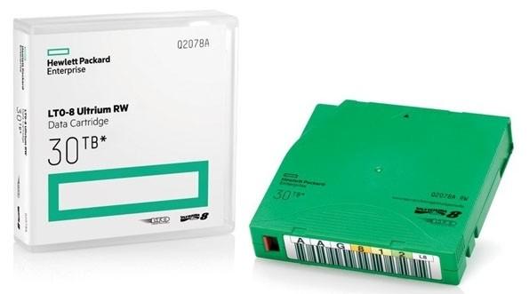 Hewlett Packard (HP) HPE LTO-8 Ultrium 12TB / 30TB KIRMAS BE ETIKETĖS