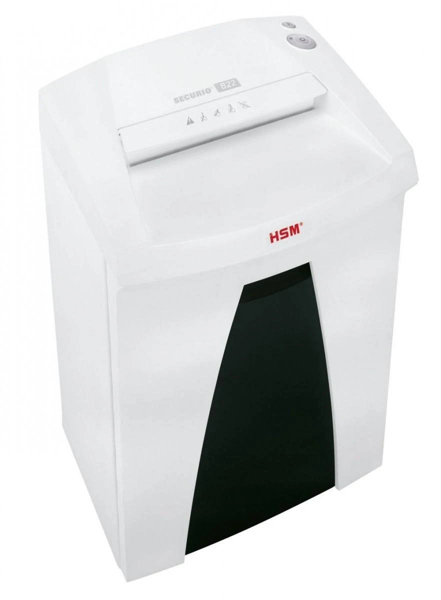 HSM 1833121 HSM Securio B22 - kryžminis pjovimas 3,9 x 30 mm / 9-11 lapų 80 g / 33 l šiukšliadėžė / DIN 3