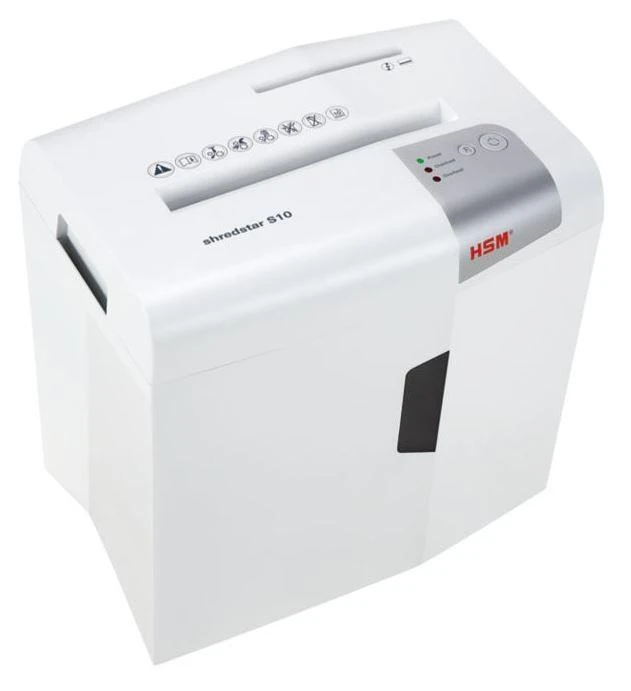 HSM Shredstar S10 popieriaus smulkintuvas iš viršaus