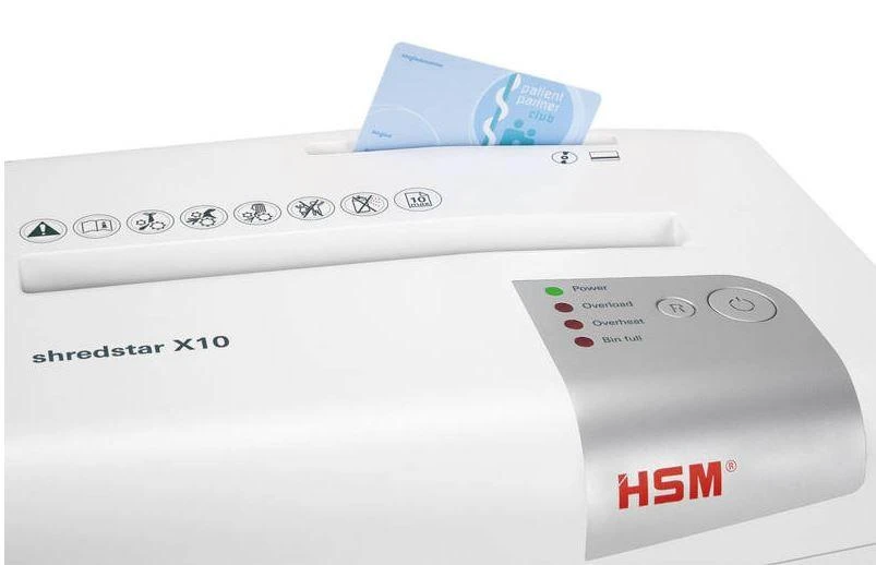 HSM Shredstar X10 plastikinių kortelių SM smulkintuvas