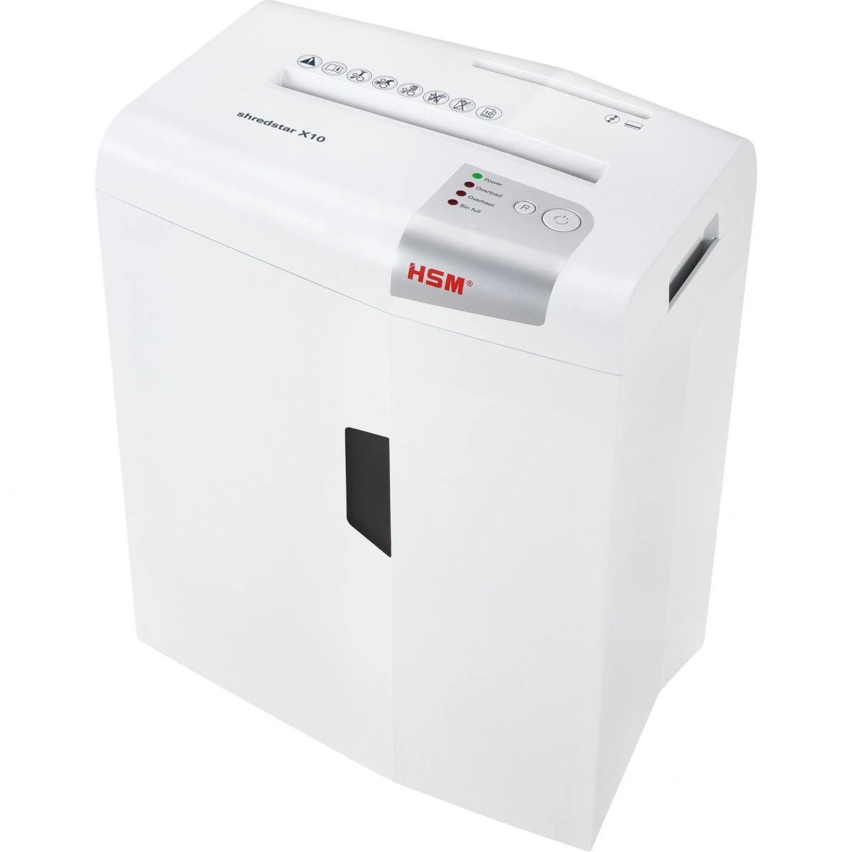 HSM 1045111 HSM „Shredstar X10“ – kryžminio kirpimo, 4,5 x 35 mm / 10 lapų, 80 g / 20 l dėžė / P-4