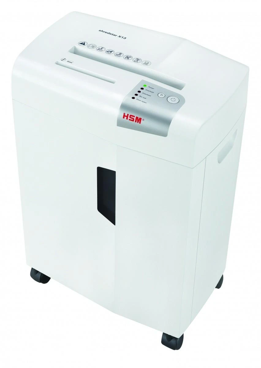 HSM 1057121 HSM Shredstar X13 - skersinis pjūvis 4,0x37mm / 13 lapų 80 g / 23 l šiukšliadėžė / P-4