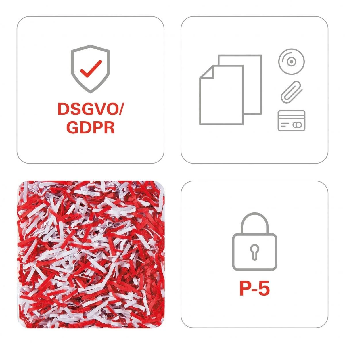 HSM Popieriaus Smulkintuvas - Shredstar X12pro, Sidabrinis