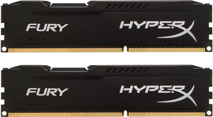 HyperX Fury, juoda , DIMM, DDR3, 2x8GB 