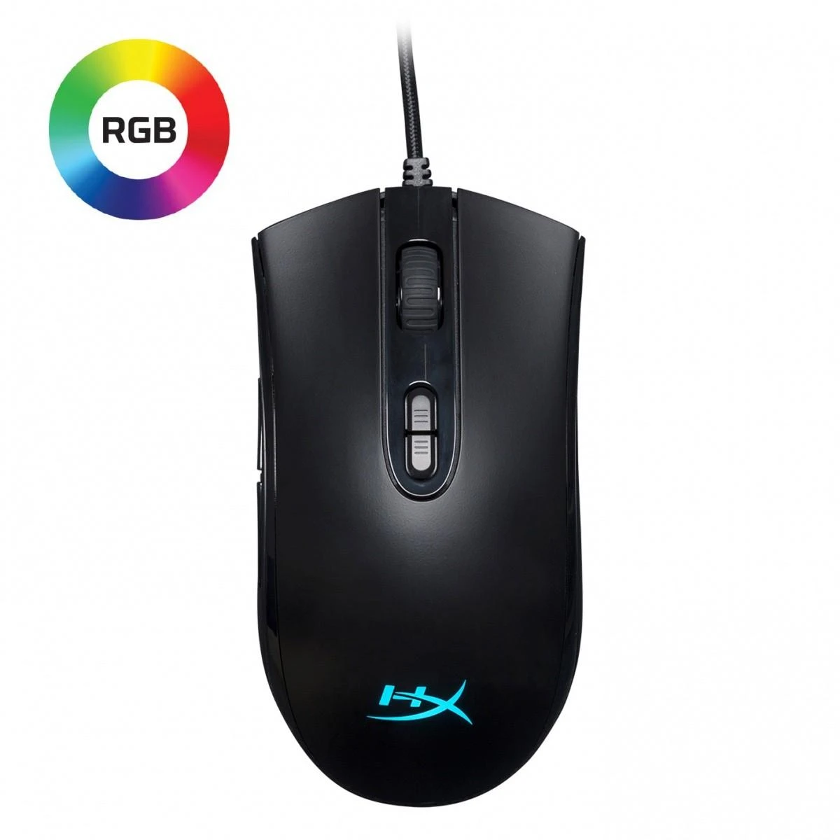HyperX Pulsefire Core RGB žaidimų pelė, Juoda