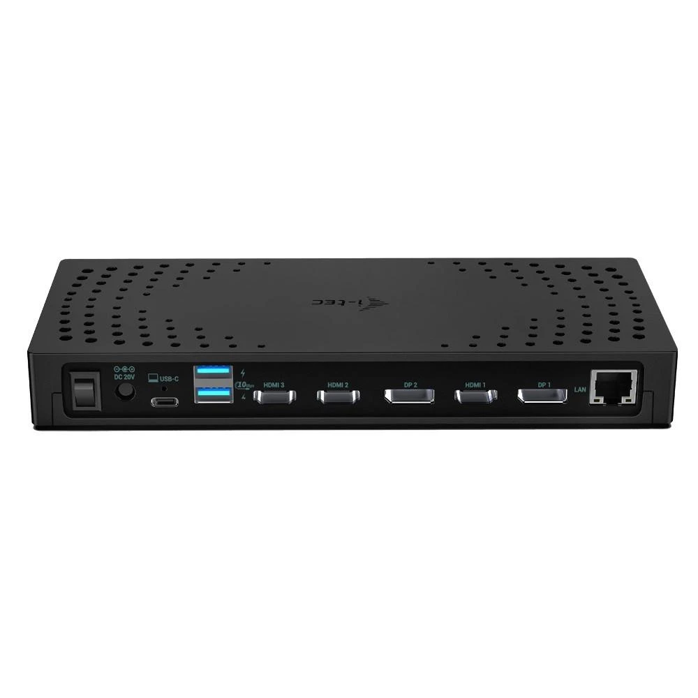 I-TEC USB 3.0 USB-C Thunderbolt 3x 4K prijungimo stotis Gen 2 + maitinimo tiekimas 100 W