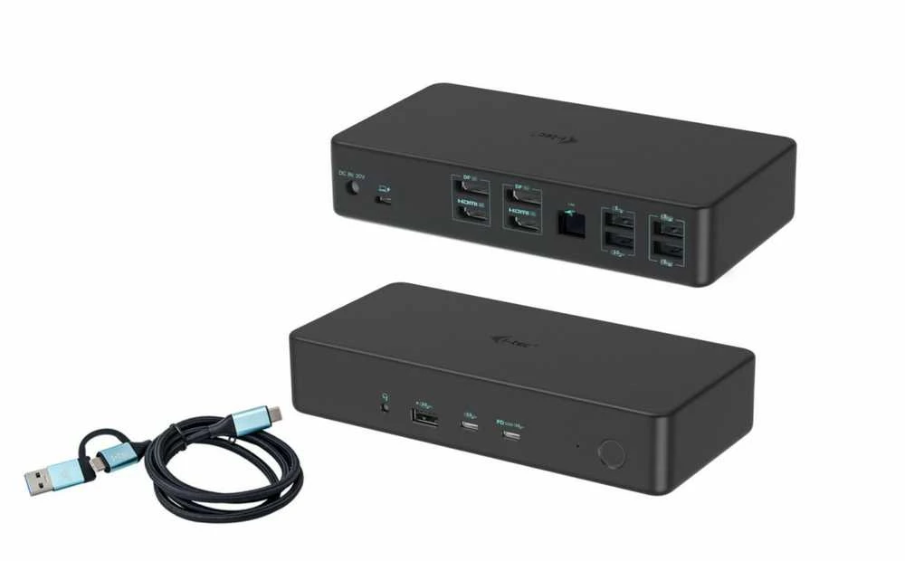 I-tec USB-C Dual 4K/60Hz (vienas 8K/30Hz) DP vaizdo adapteris
