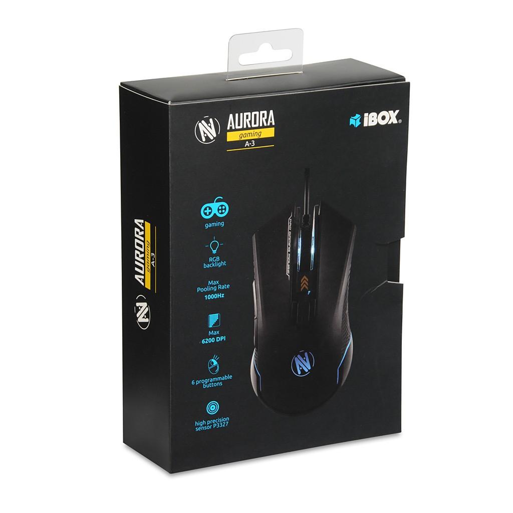 IBOX IMOGS9002 I-BOX AURORA A-3 Optinė pelė žaidimams RGB