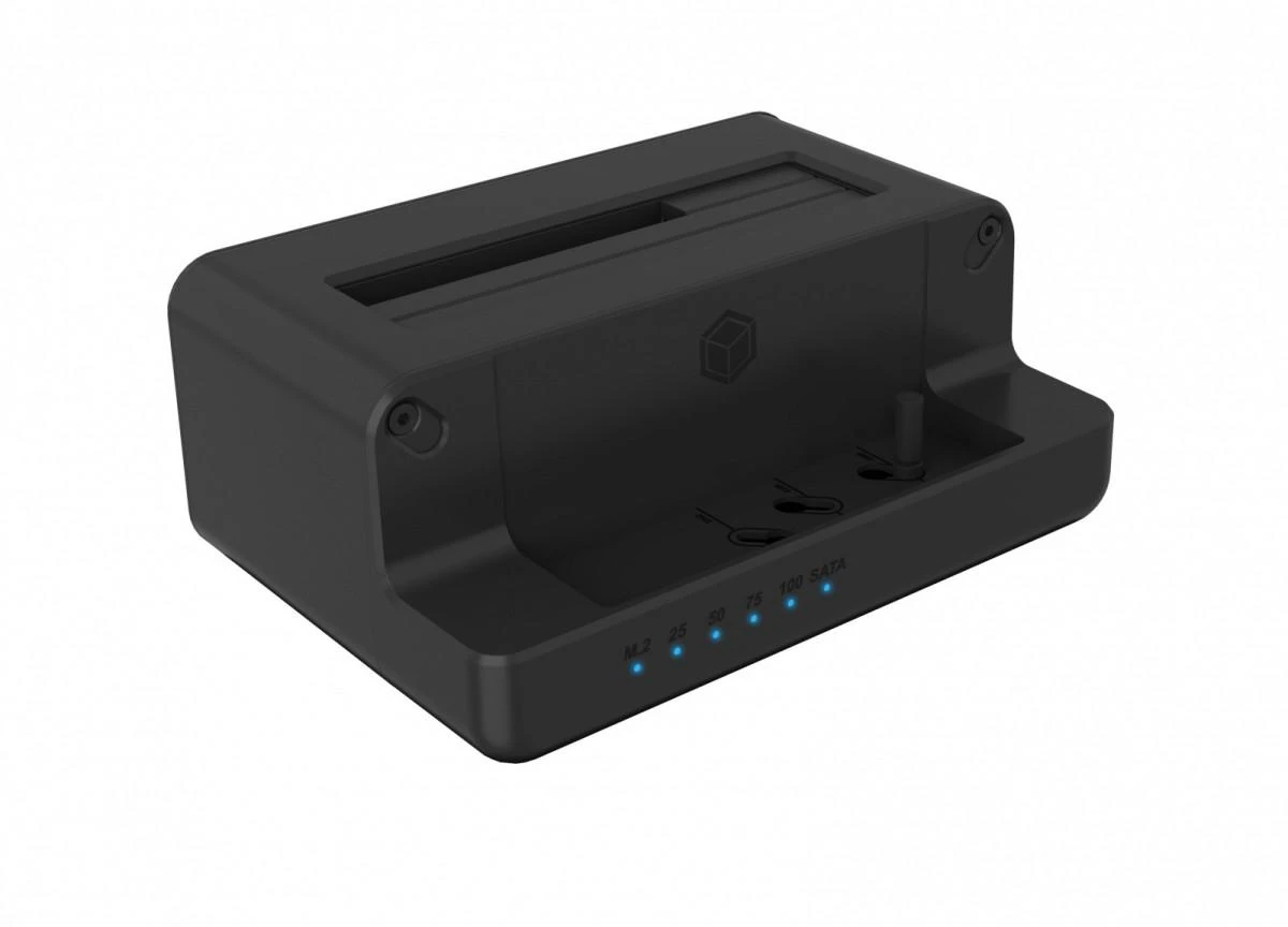Icy Box Raidsonic | Ledinė dėžė | IB-2914MSCL-C31 M.2 NVMe SSD ir 2,5 colio / 3,5 colio SATA SSD / HDD prijungimo ir klonavimo stotis