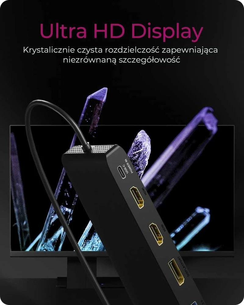 RaidSonic ICY BOX IB-DK2116-C kelių prijungimo stotelė nešiojamiesiems kompiuteriams ir kompiuteriams