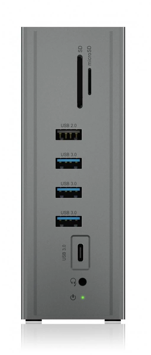 Raidsonic | Icy Box | IB-DK2262AC DockingStation | Dock | Ethernet LAN (RJ-45) jungtys 1 | VGA (D-Sub) jungtys quantity 1 | USB 3.0 (3.1 Gen 1) Type-C jungtys quantity 1 | USB 3.0 (3.1 Gen 1) jungtys quantity 3 | USB 2.0 jungtys quantity 3 | HDMI jungtys quantity 2 | Ethernet LAN | Garantija 24 mėn.