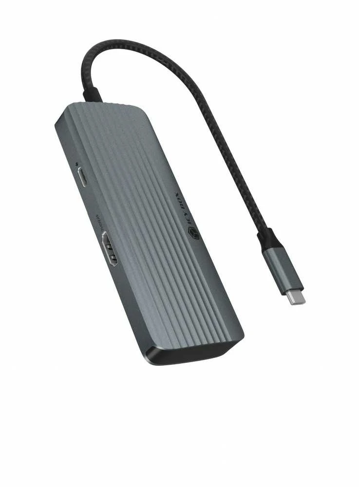 Icy Box Doko stotelė IB-DK4022a-CPD 6w1, HDMI,USB,PD