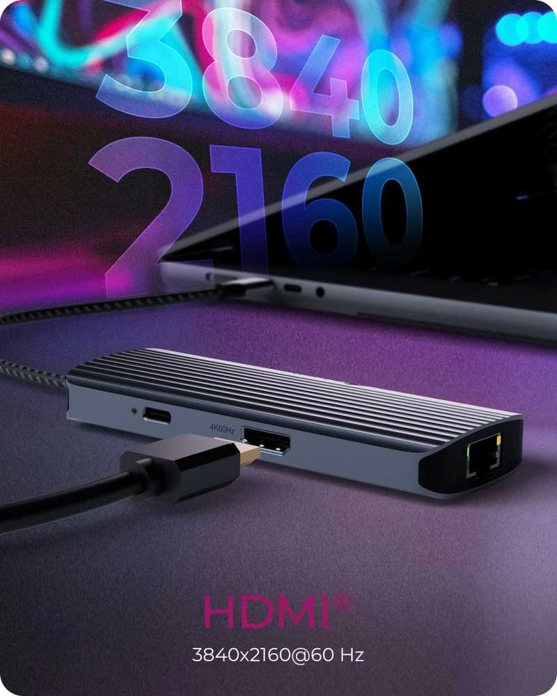Nezatříděno Icy Box Doko stotelė IB-DK4034a-CPD 6w1, HDMI,USB,PD,LAN