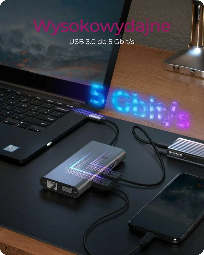 Icy Box IB-DK4040-CPD USB Type-C™ prijungimo stotis su dviem vaizdo sąsajomis | Raidsonic