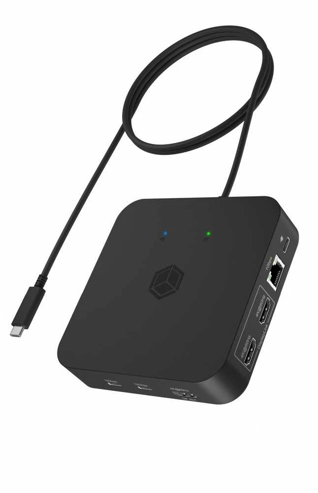 Icy Box USB-C dokas su HDMI ir tinklo jungtimis